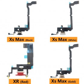 USB Port Charger Dock Plug Connector Charging With Microphone Mic Flex Cable Replacement Parts For iPhone Xs Max XR X