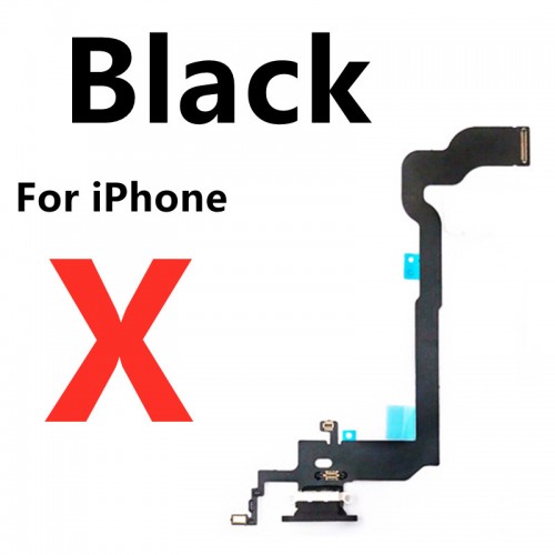 USB Port Charger Dock Plug Connector Charging With Microphone Mic Flex Cable Replacement Parts For iPhone Xs Max XR X